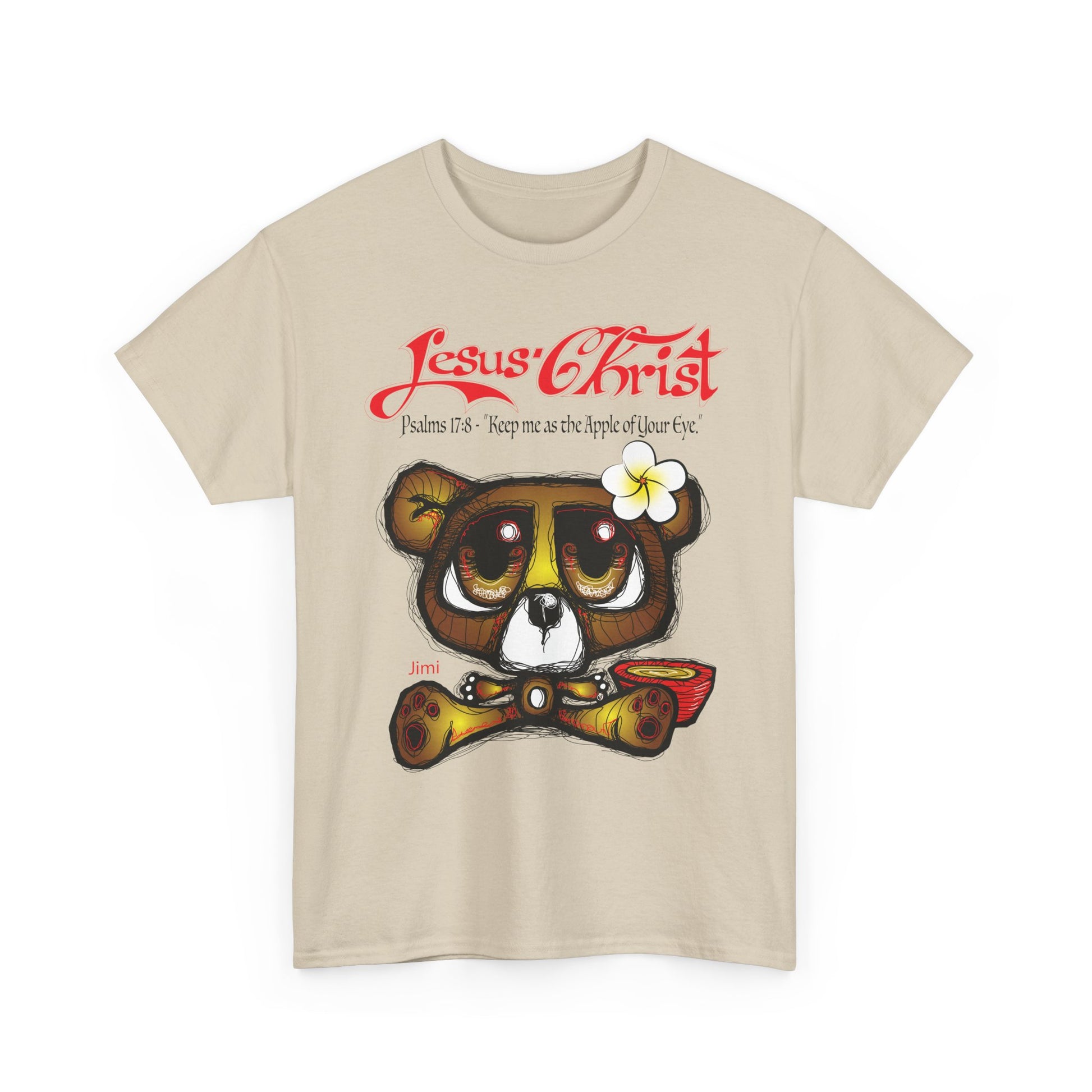 Christian Bear T-Shirt — "Jesus Christ" Psalm 73 Inspirational Faith Tee