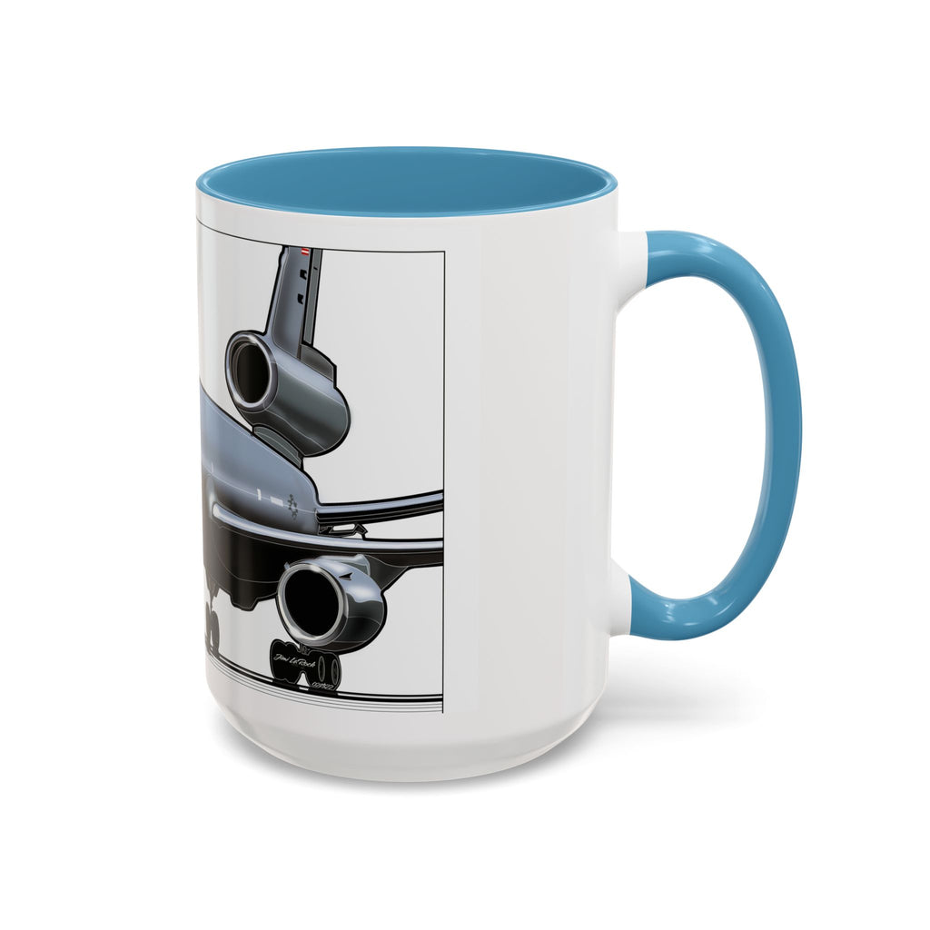 Airplane Lover's Accent Coffee Mug | Travel Gift, Aviation Decor, Pilot Present, Unique Coffee Cup, Jet Enthusiast Mug