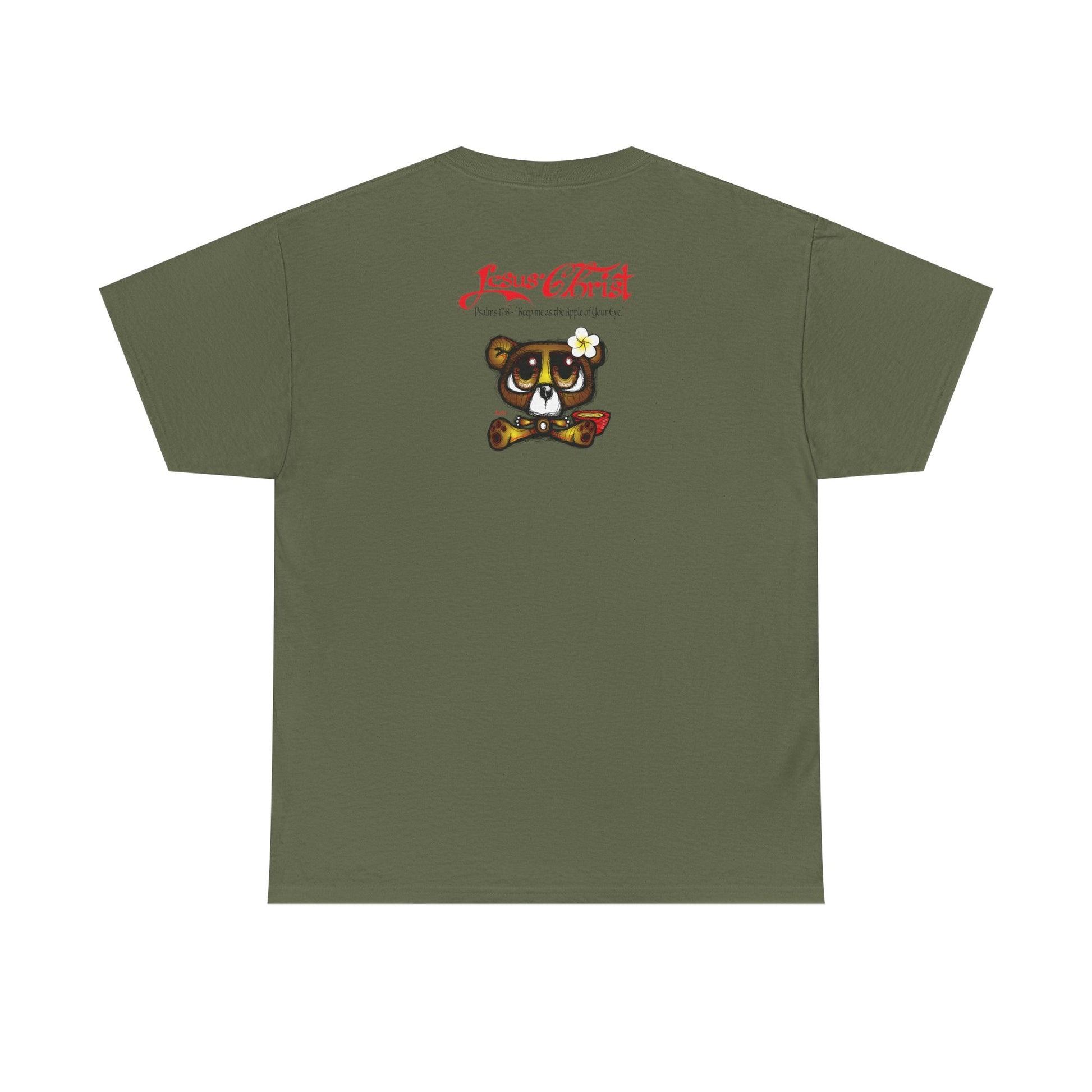 Christian Bear T-Shirt — "Jesus Christ" Psalm 73 Inspirational Faith Tee