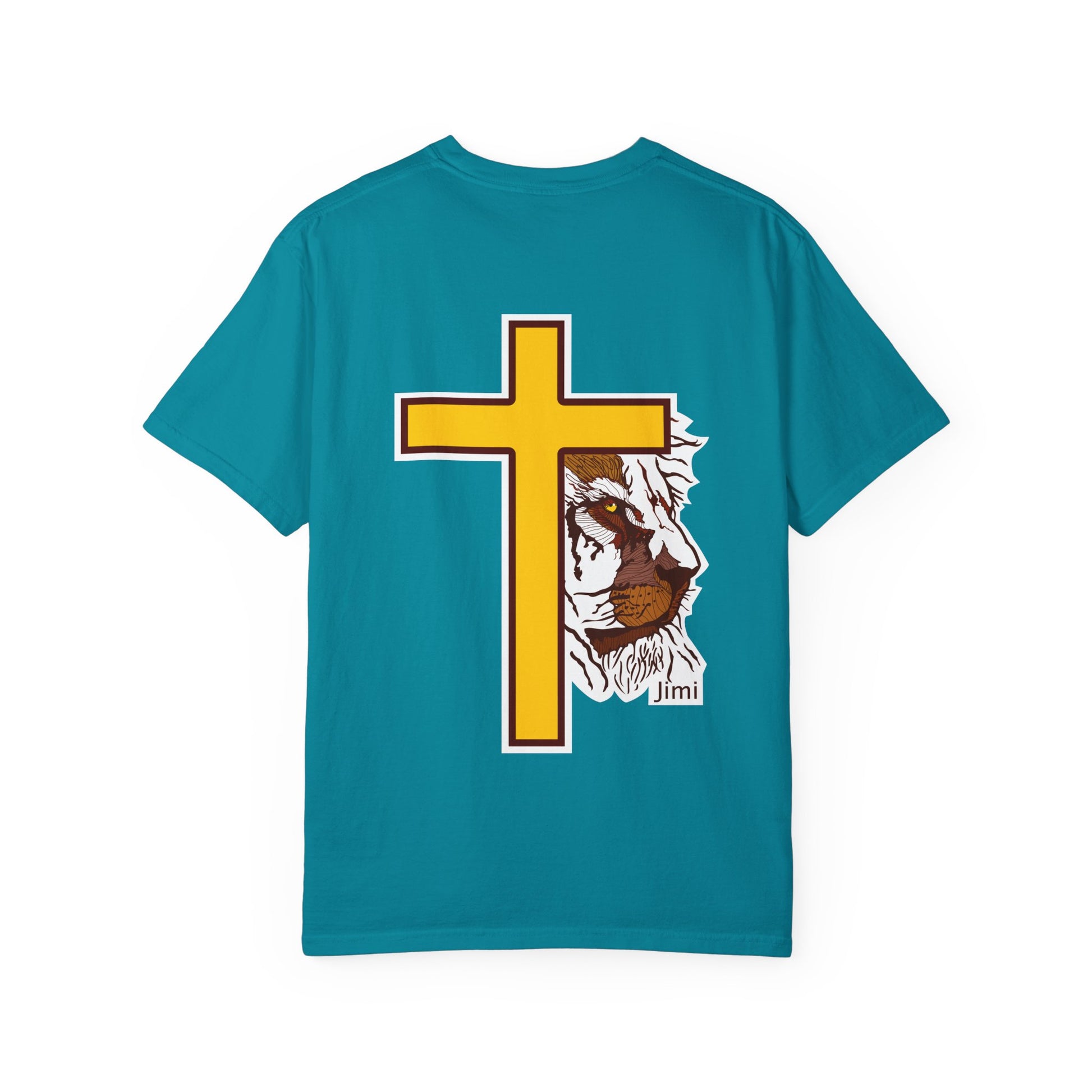 Lion Crown with Cross T-shirt | Religious Faith Graphic Tee