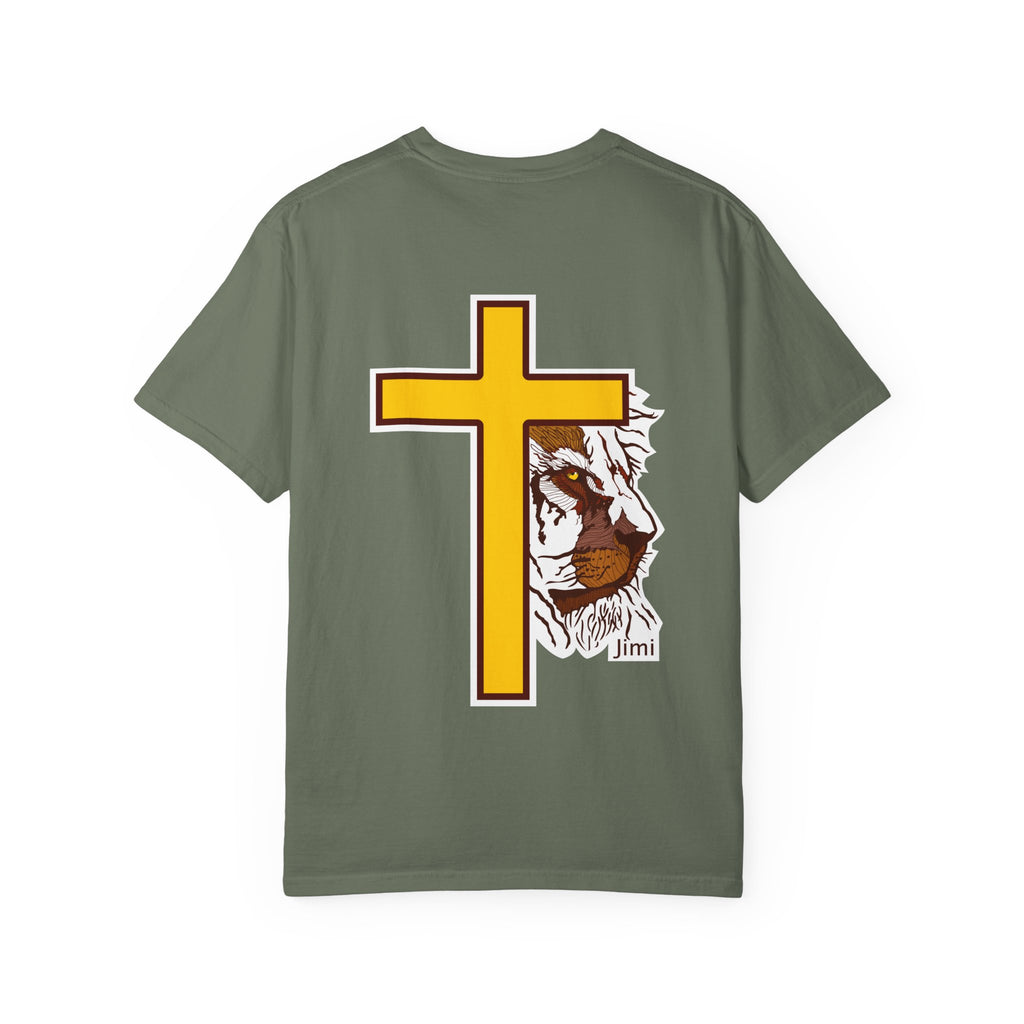 Lion Crown with Cross T-shirt | Religious Faith Graphic Tee