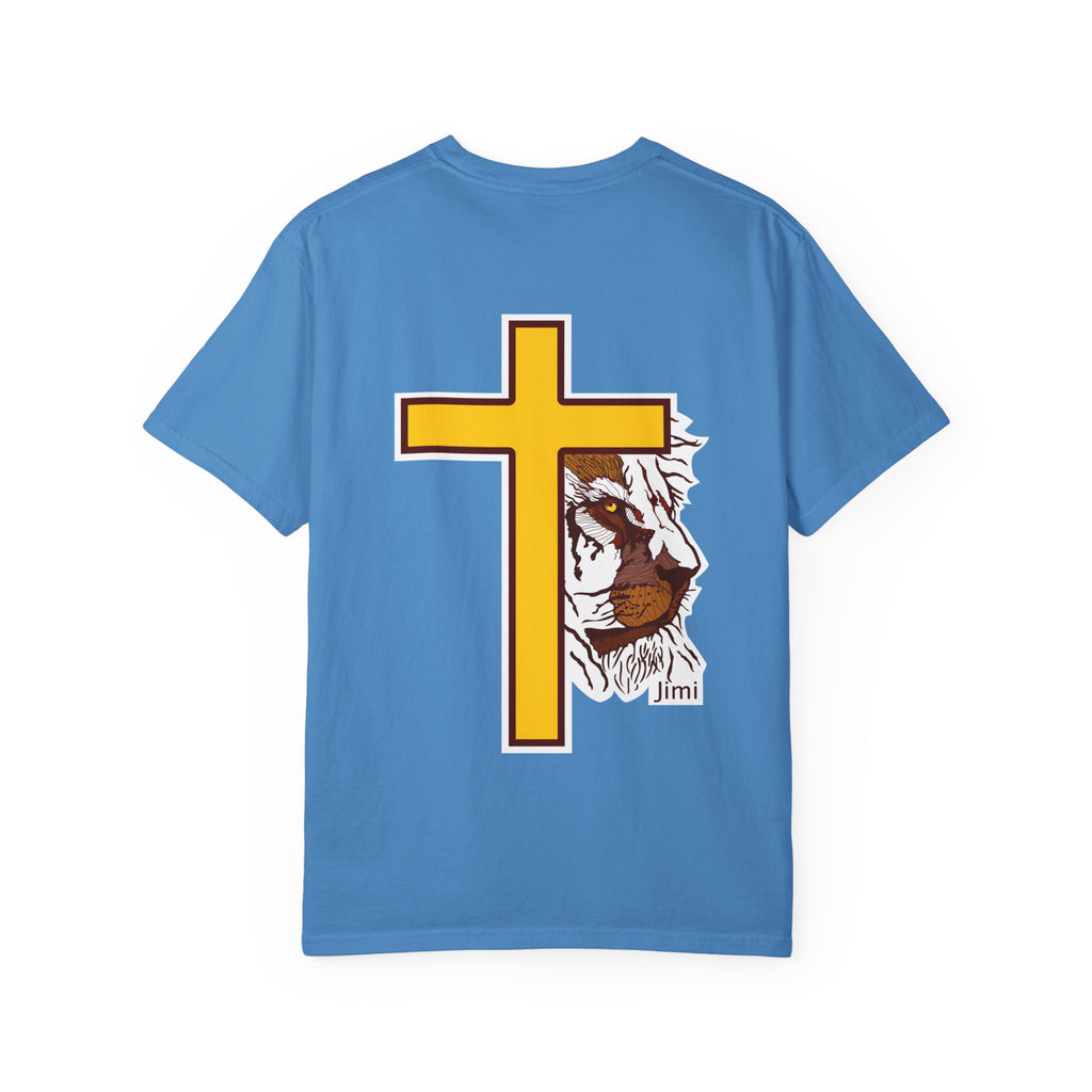Lion Crown with Cross T-shirt | Religious Faith Graphic Tee
