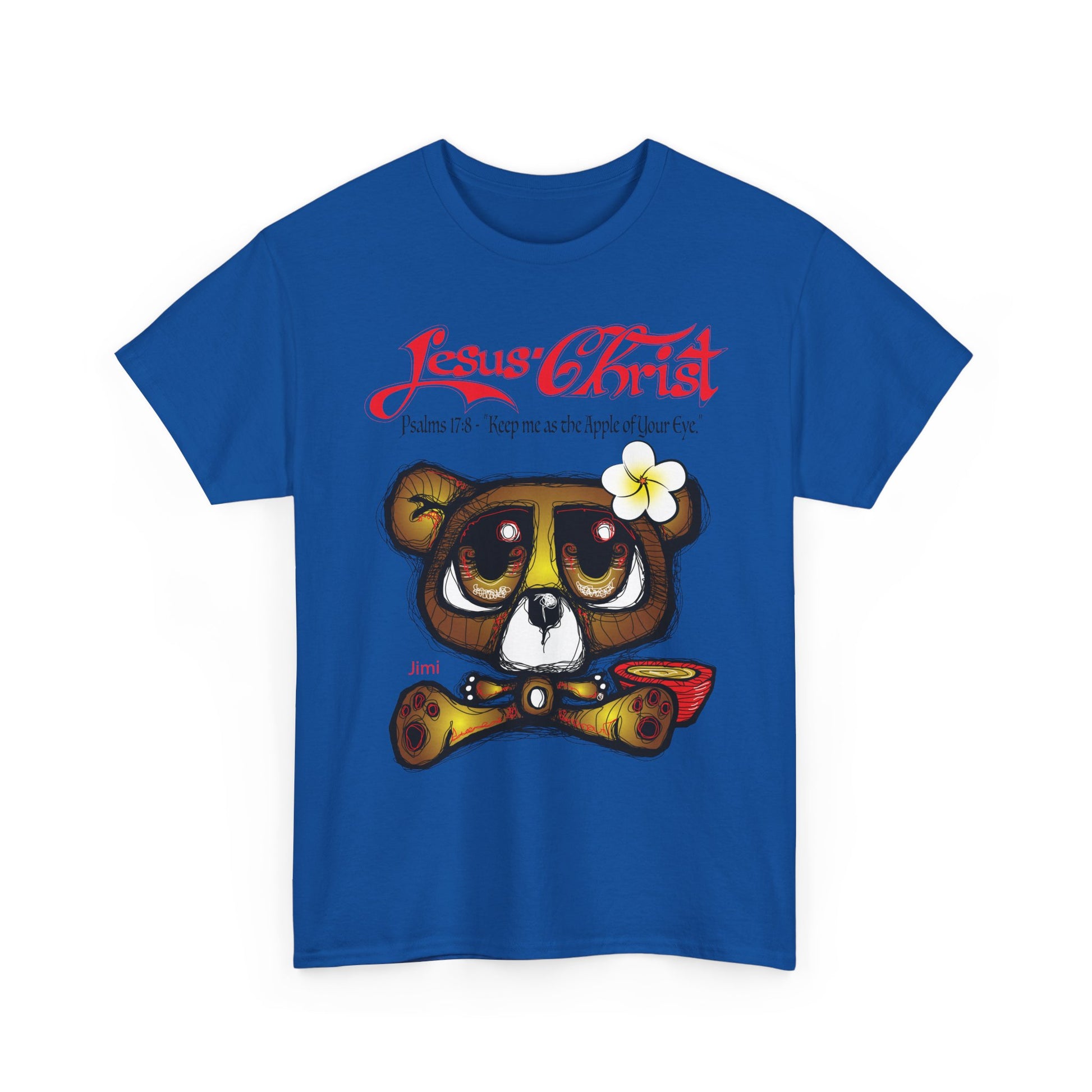 Christian Bear T-Shirt — "Jesus Christ" Psalm 73 Inspirational Faith Tee