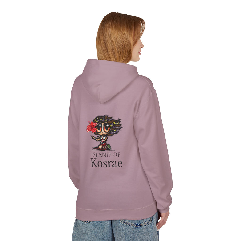 Kosrae Island Hoodie — Tropical Floral Island Graphic Sweatshirt