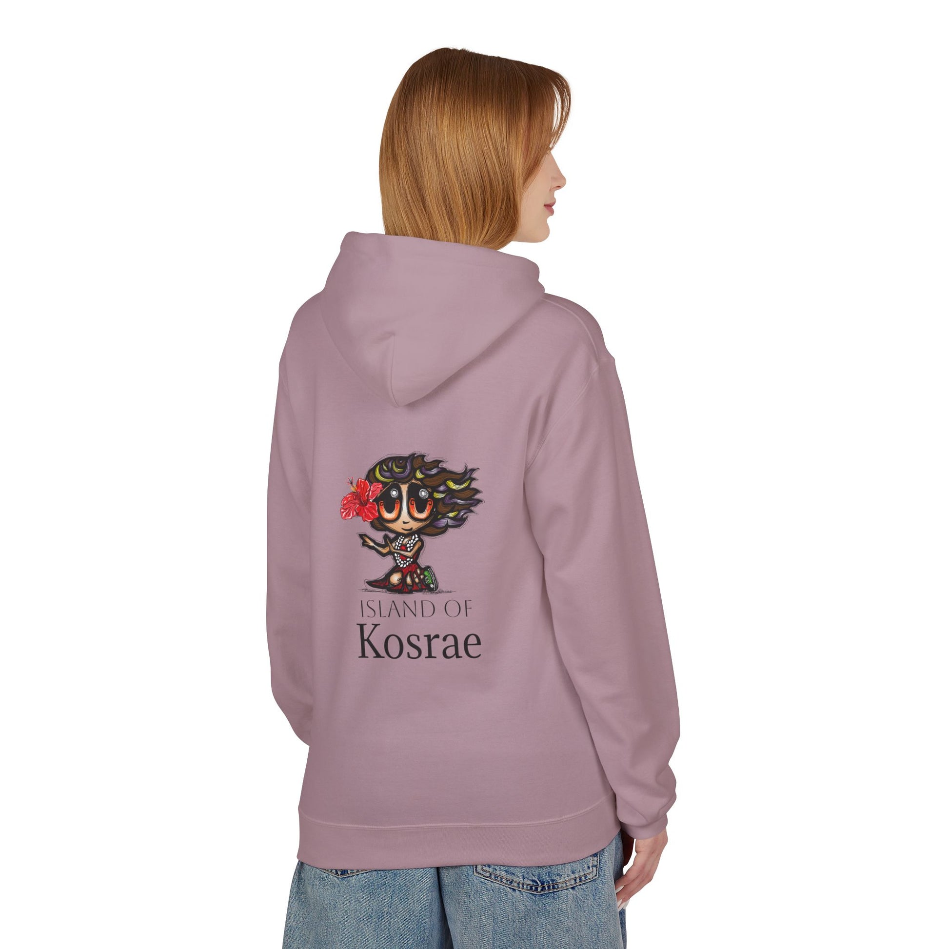 Kosrae Island Hoodie — Tropical Floral Island Graphic Sweatshirt