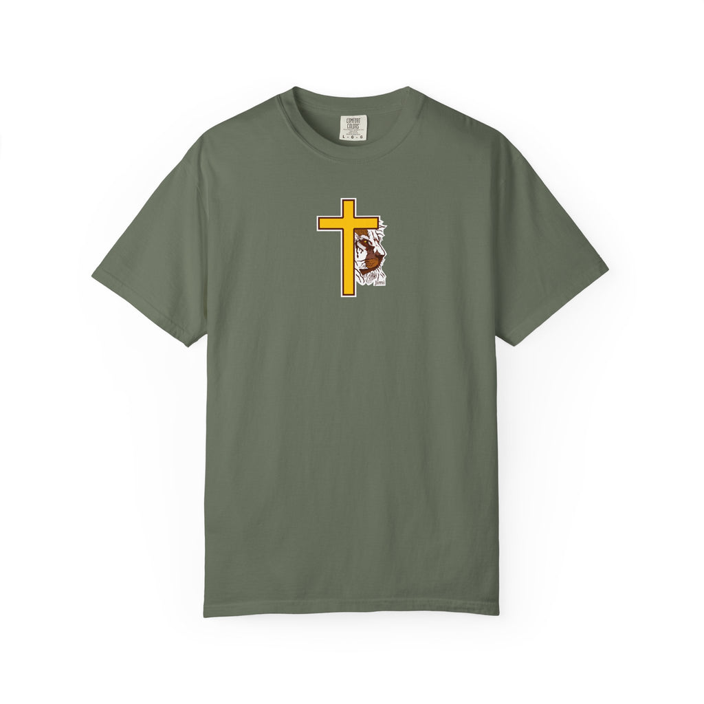Lion Crown with Cross T-shirt | Religious Faith Graphic Tee