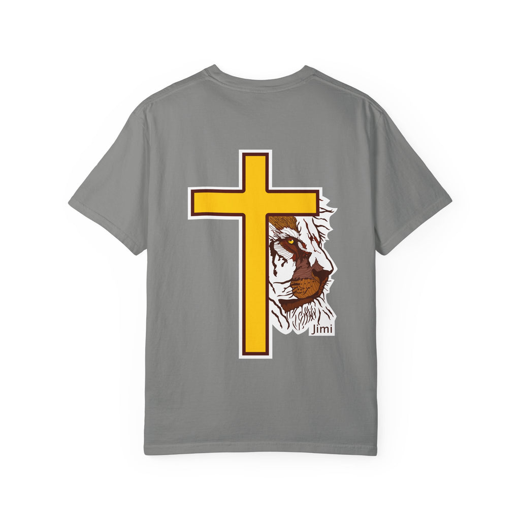 Lion Crown with Cross T-shirt | Religious Faith Graphic Tee