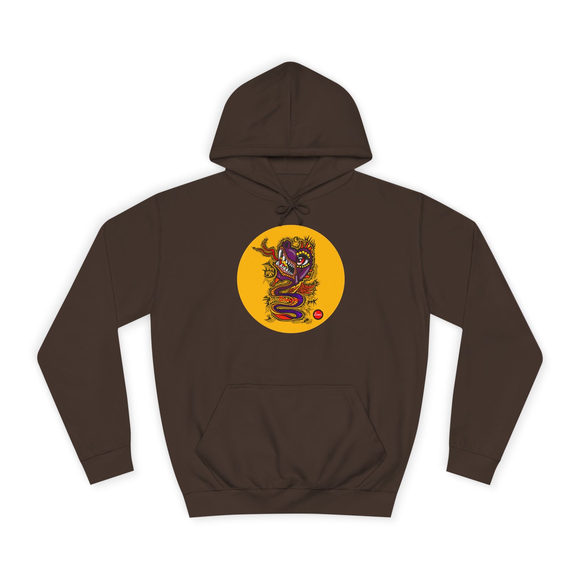 Vibrant Graphic College Hoodie, Unisex Sweatshirt, Casual College Apparel, Perfect for Students and Alumni, Comfortable Everyday Wear