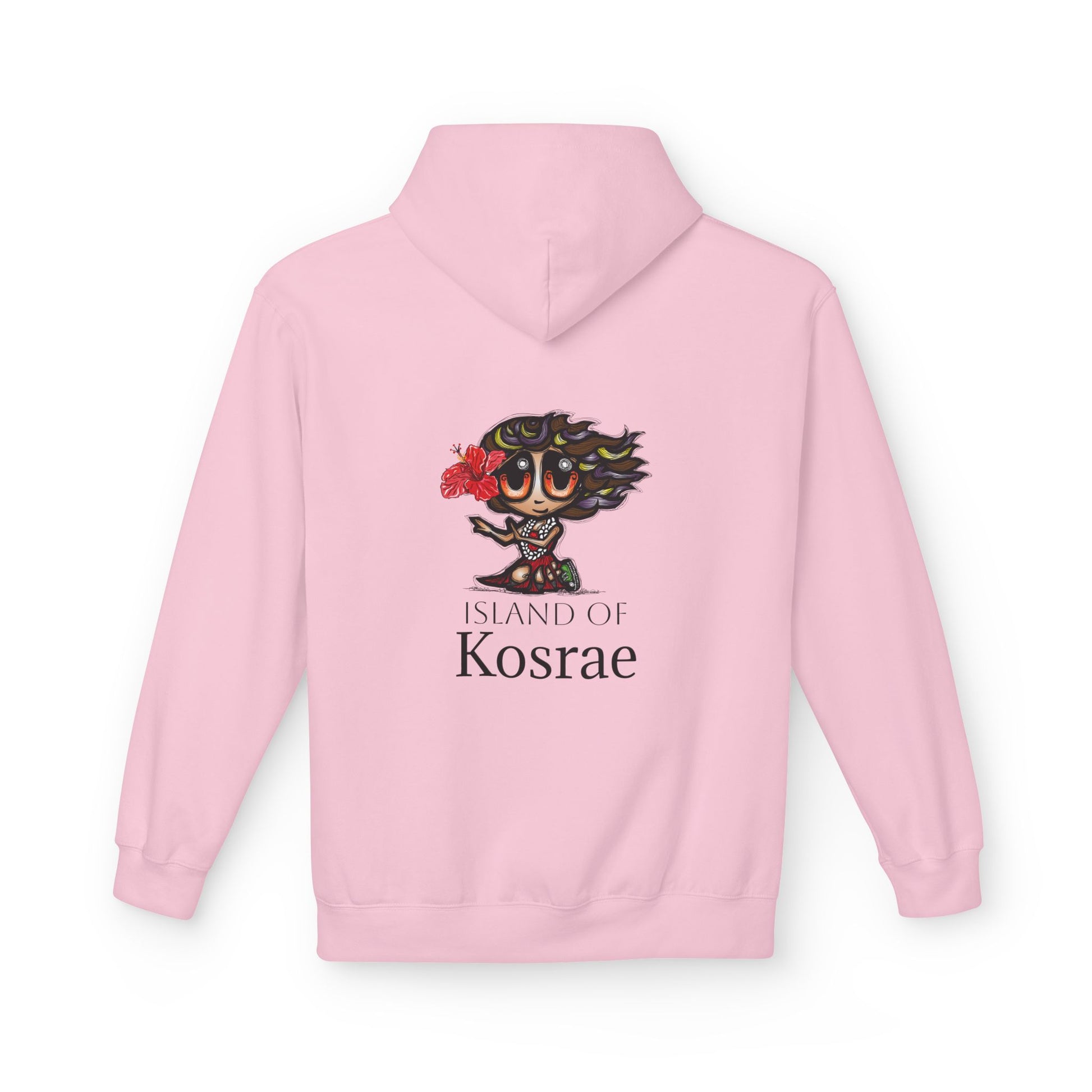 Kosrae Island Hoodie — Tropical Floral Island Graphic Sweatshirt