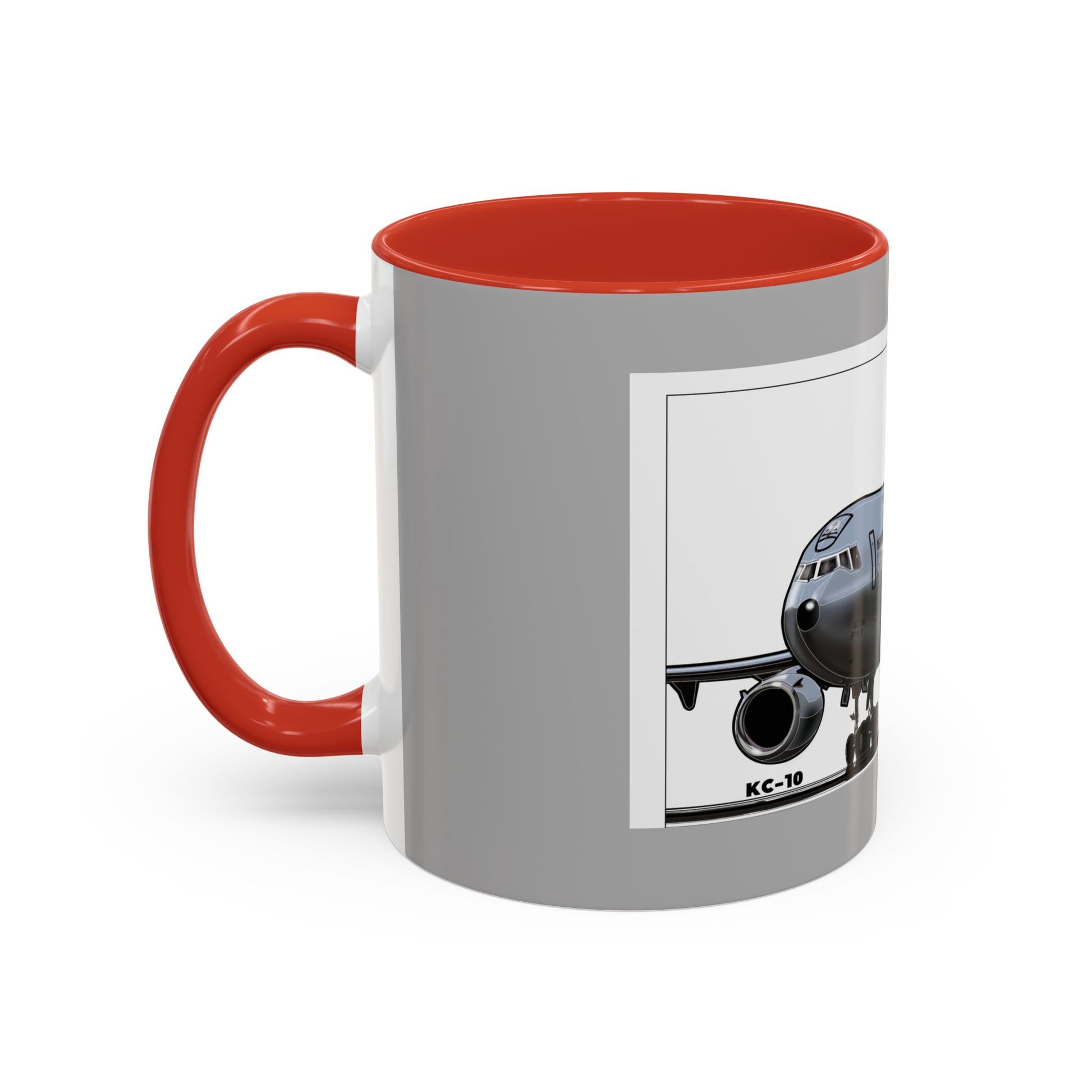 Airplane Lover's Accent Coffee Mug | Travel Gift, Aviation Decor, Pilot Present, Unique Coffee Cup, Jet Enthusiast Mug