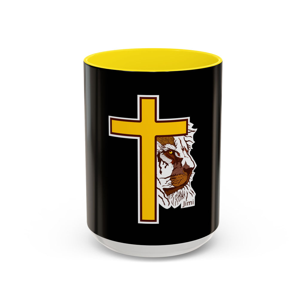 Christian Cross Coffee Mug with Jesus's Crown — Faith Gift 11/15oz