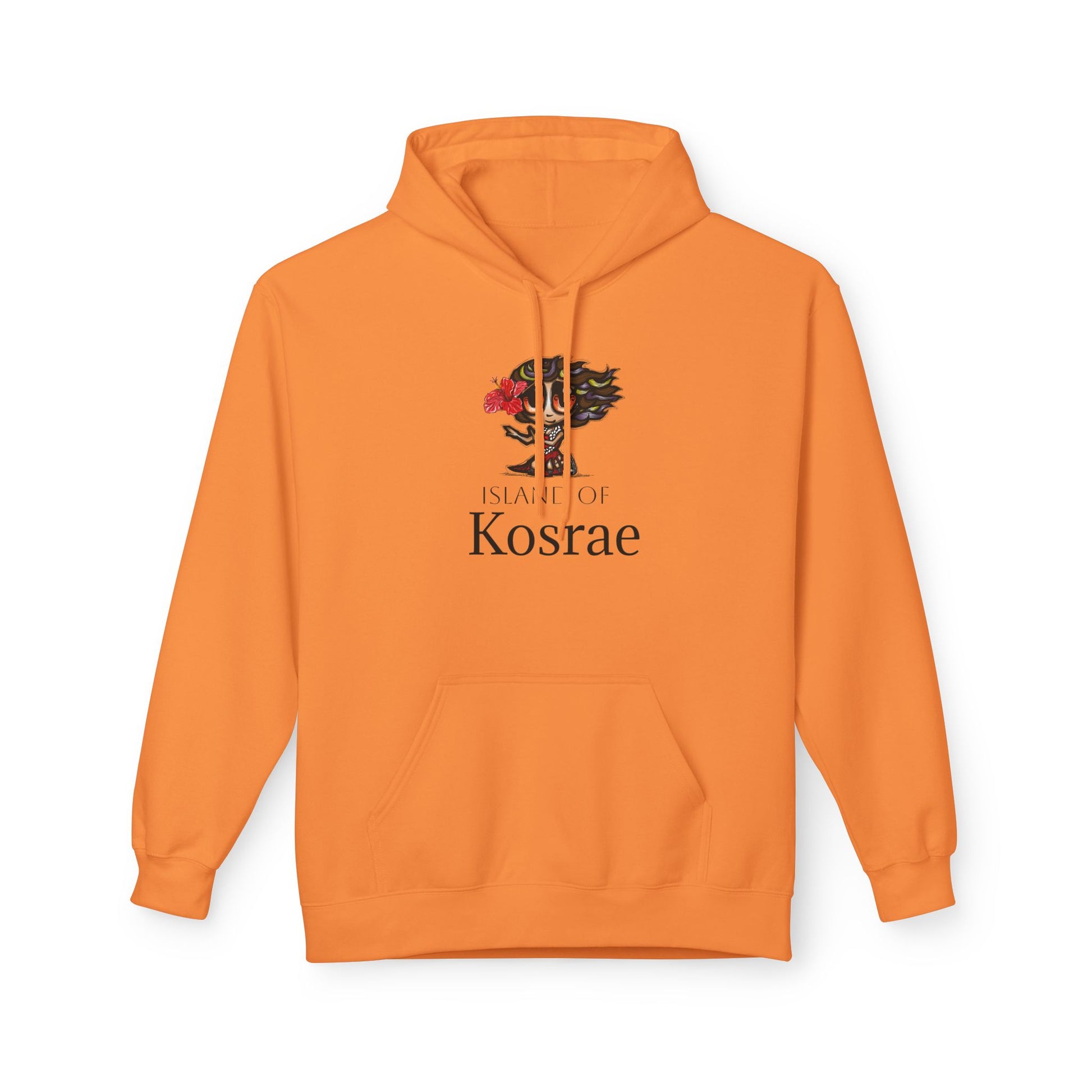 Kosrae Island Hoodie — Tropical Floral Island Graphic Sweatshirt