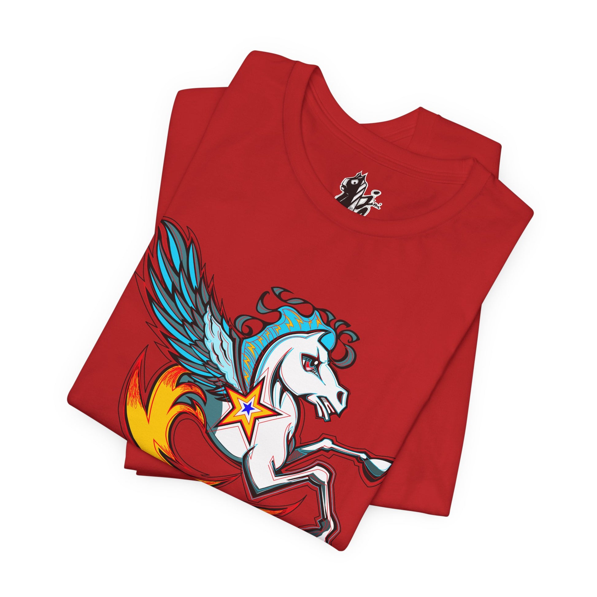 Pegasus Star Tee — Colorful Winged Unicorn Graphic T-Shirt