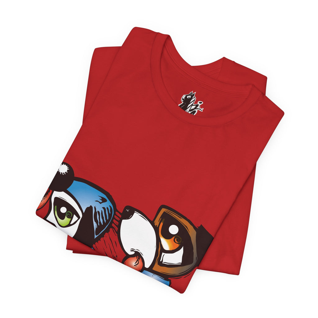 Pet Lovers' Graphic Tee, Fun Dog Design, Unisex Short Sleeve Shirt, Casual Wear, Animal Gift, Birthday Present, Dog Owner Apparel