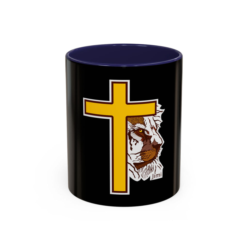 Christian Cross Coffee Mug with Jesus's Crown — Faith Gift 11/15oz