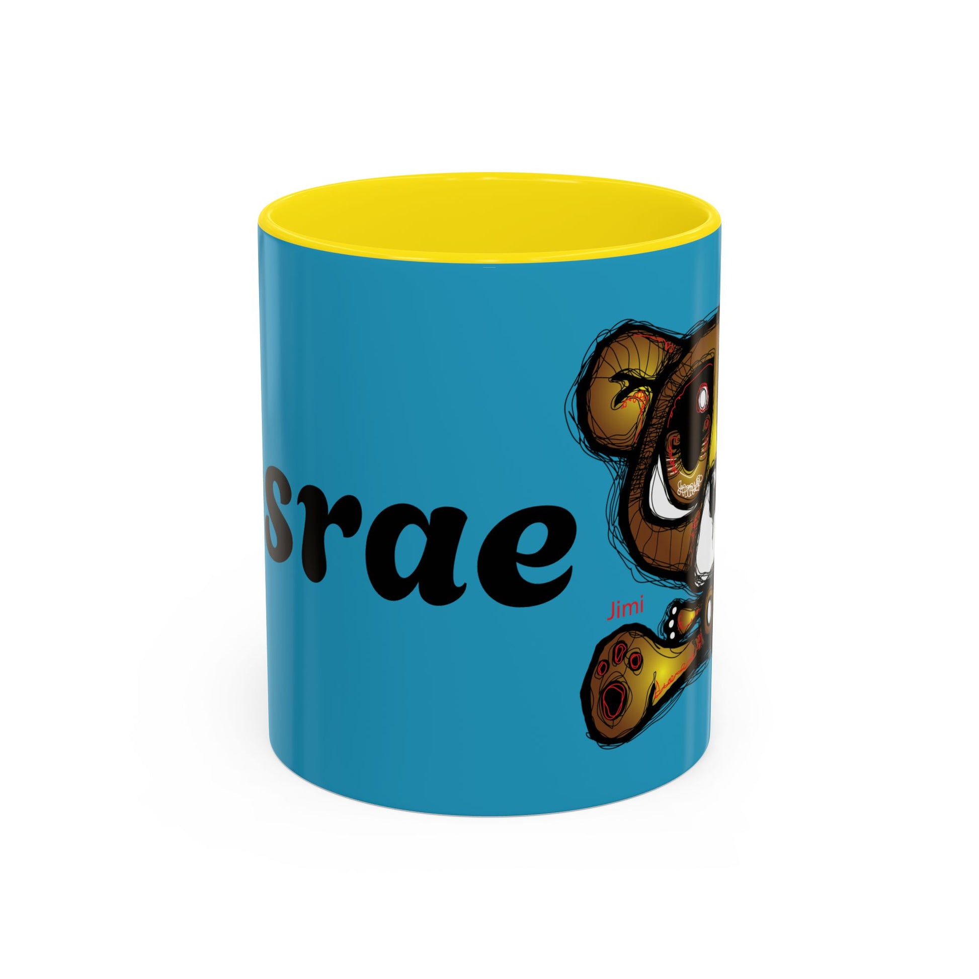 Tropical Bear Coffee Mug, Cute Bear Mug, Relaxing Coffee Cup, Gifts for Animal Lovers, Fun Decor, Summer Vibes