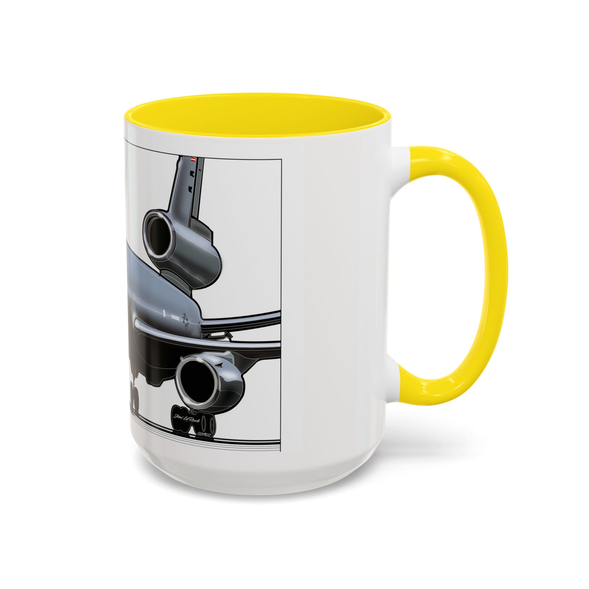 Airplane Lover's Accent Coffee Mug | Travel Gift, Aviation Decor, Pilot Present, Unique Coffee Cup, Jet Enthusiast Mug