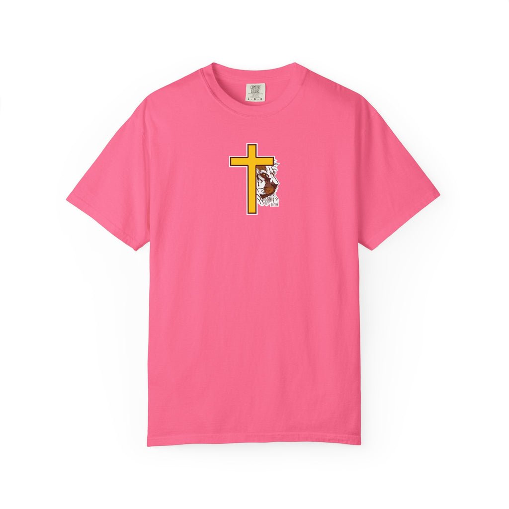 Lion Crown with Cross T-shirt | Religious Faith Graphic Tee