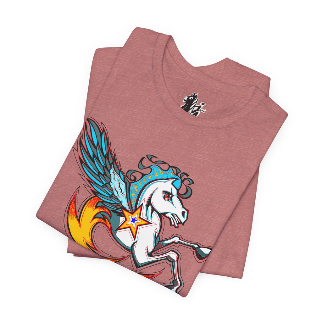Pegasus Star Tee — Colorful Winged Unicorn Graphic T-Shirt