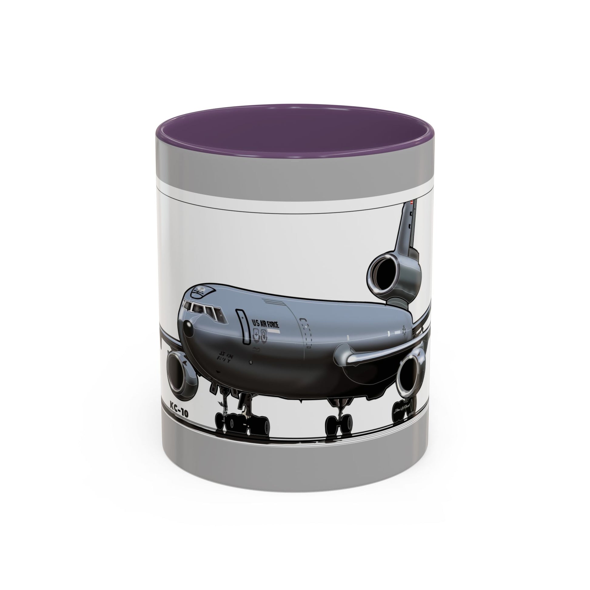 Airplane Lover's Accent Coffee Mug | Travel Gift, Aviation Decor, Pilot Present, Unique Coffee Cup, Jet Enthusiast Mug