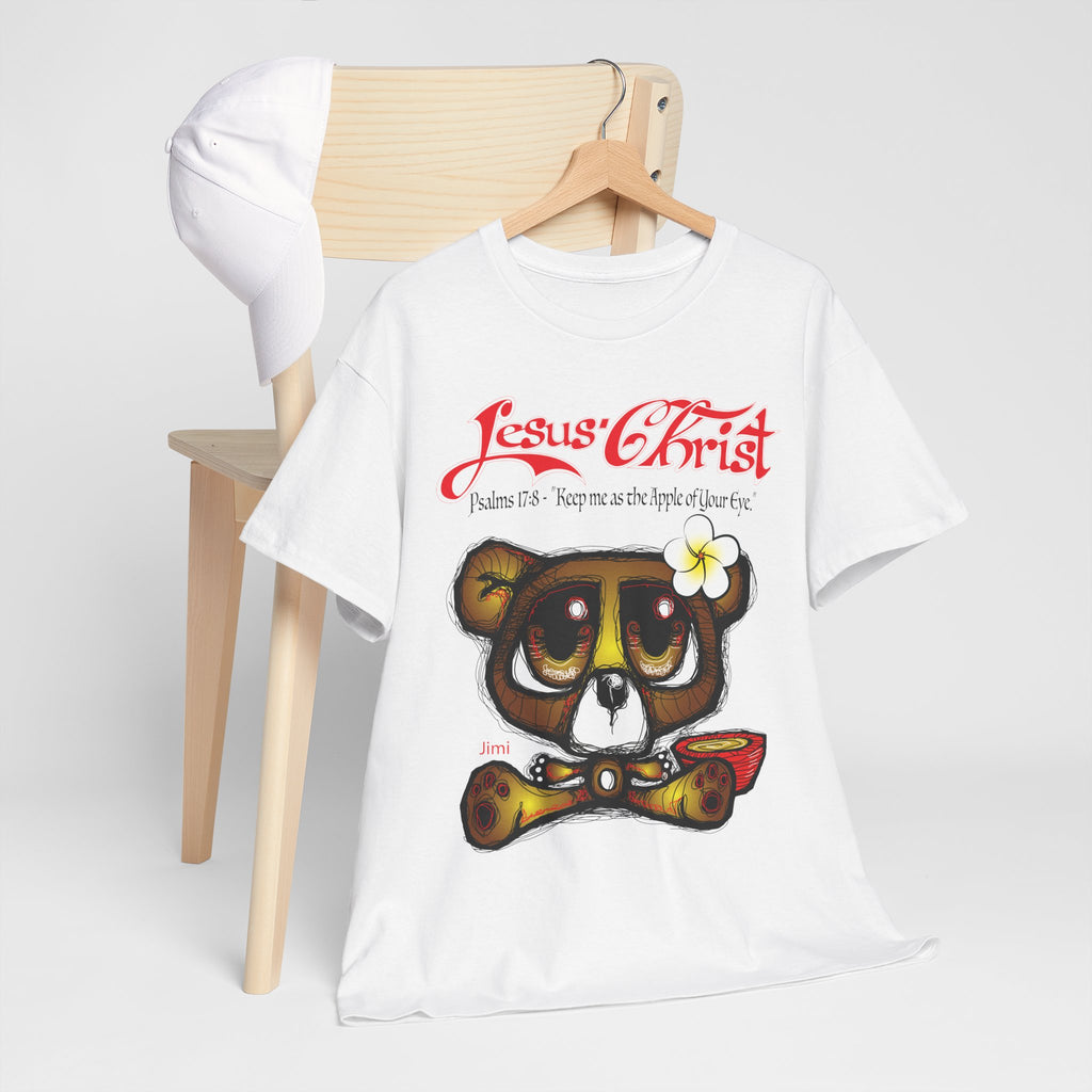 Christian Bear T-Shirt — "Jesus Christ" Psalm 73 Inspirational Faith Tee