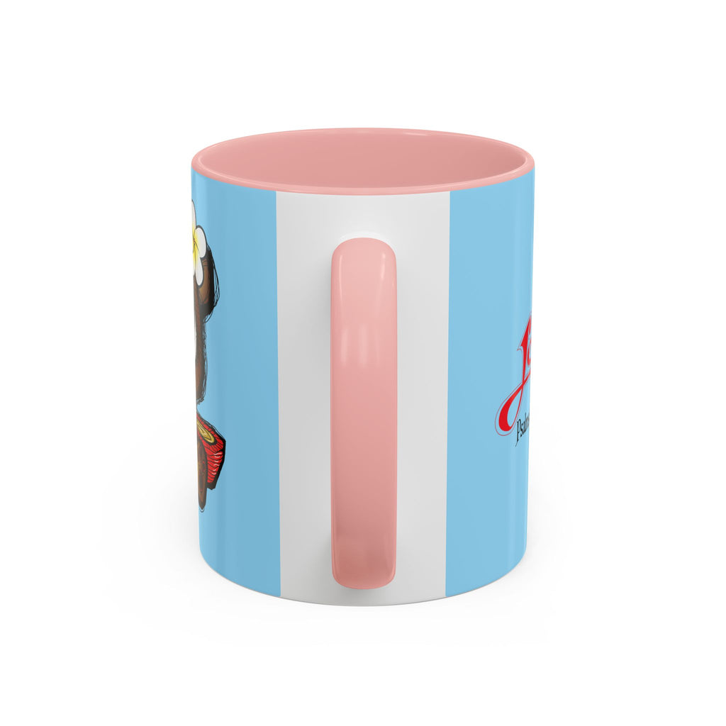 Coffee Mug — Cute Teddy Bear with Ukulele & 'Christ' Script Accent (11/15oz)