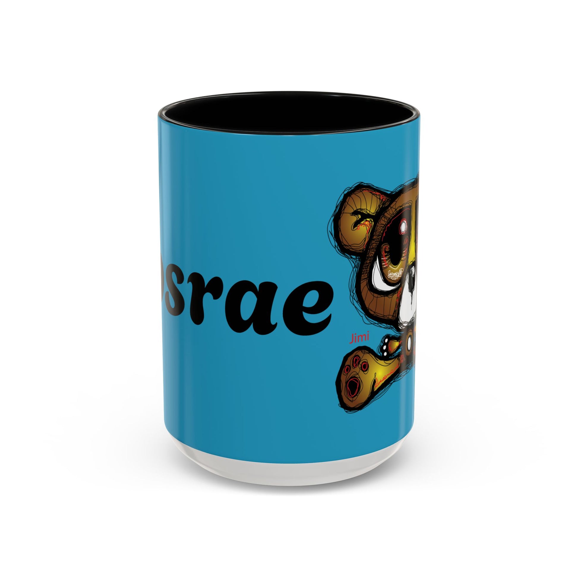 Tropical Bear Coffee Mug, Cute Bear Mug, Relaxing Coffee Cup, Gifts for Animal Lovers, Fun Decor, Summer Vibes