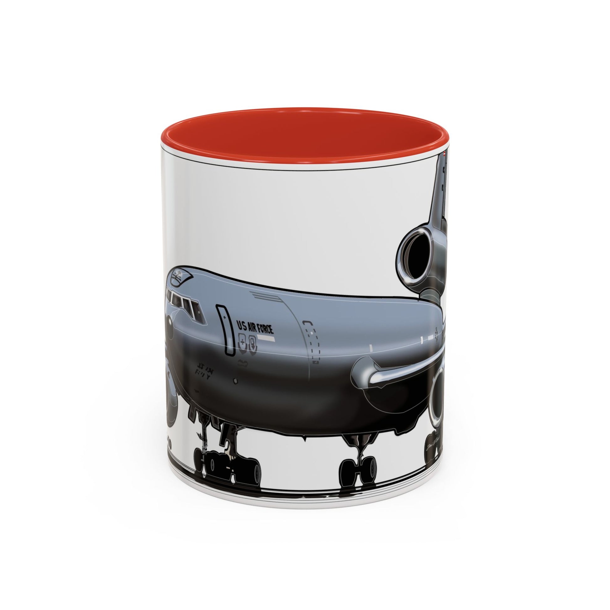 Airplane Lover's Accent Coffee Mug | Travel Gift, Aviation Decor, Pilot Present, Unique Coffee Cup, Jet Enthusiast Mug