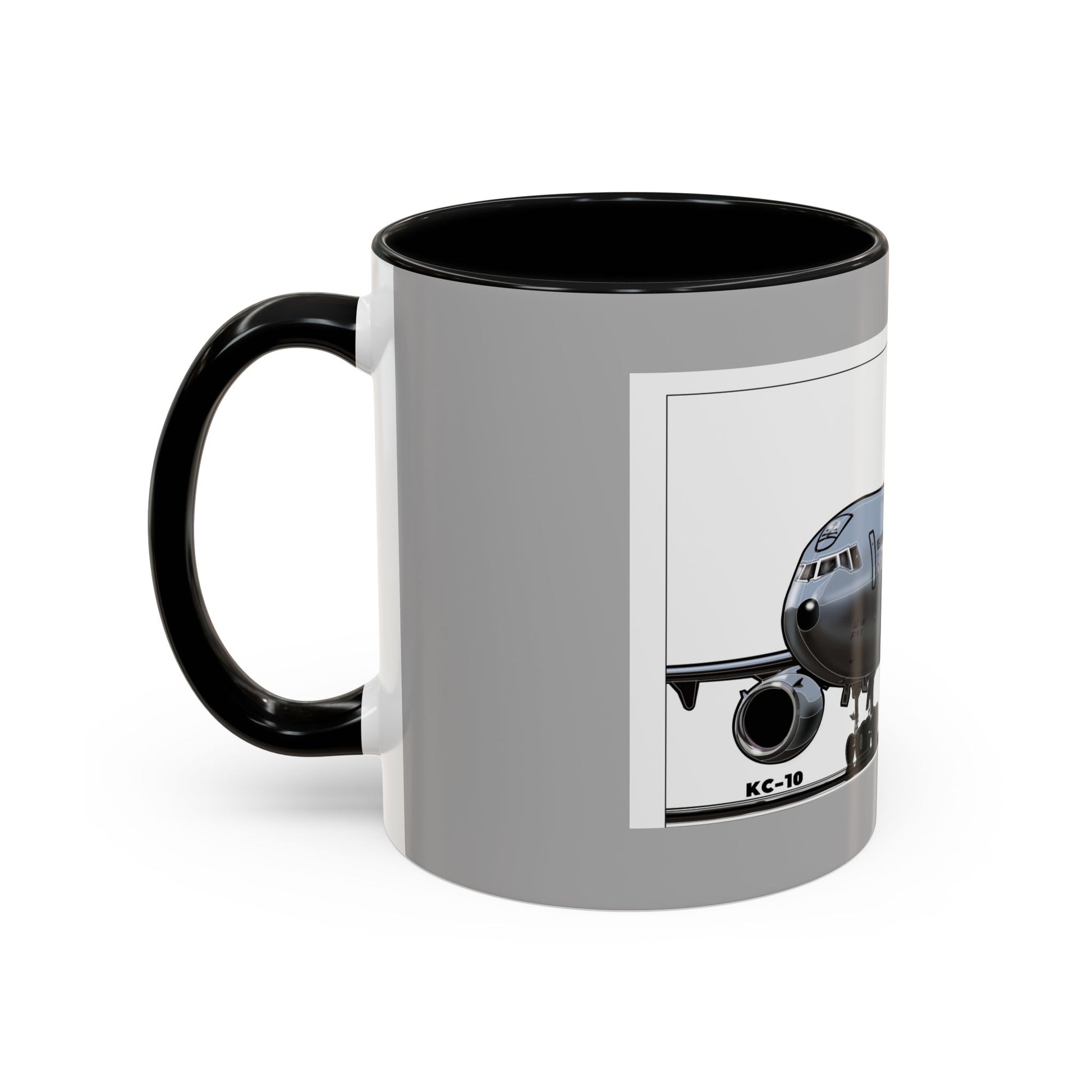 Airplane Lover's Accent Coffee Mug | Travel Gift, Aviation Decor, Pilot Present, Unique Coffee Cup, Jet Enthusiast Mug