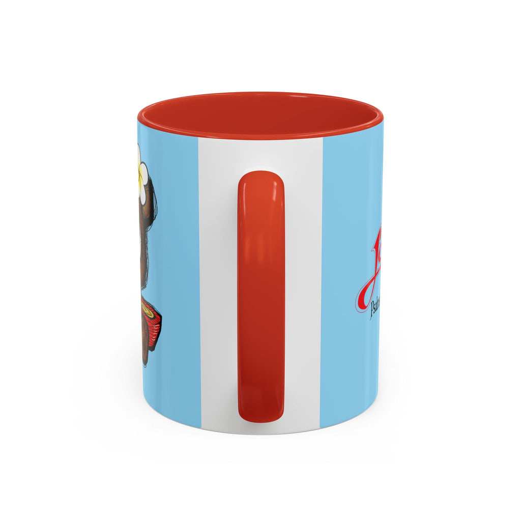 Coffee Mug — Cute Teddy Bear with Ukulele & 'Christ' Script Accent (11/15oz)