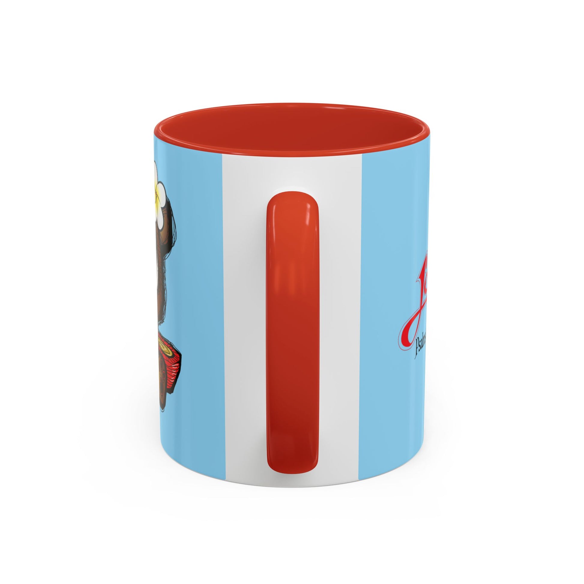 Coffee Mug — Cute Teddy Bear with Ukulele & 'Christ' Script Accent (11/15oz)