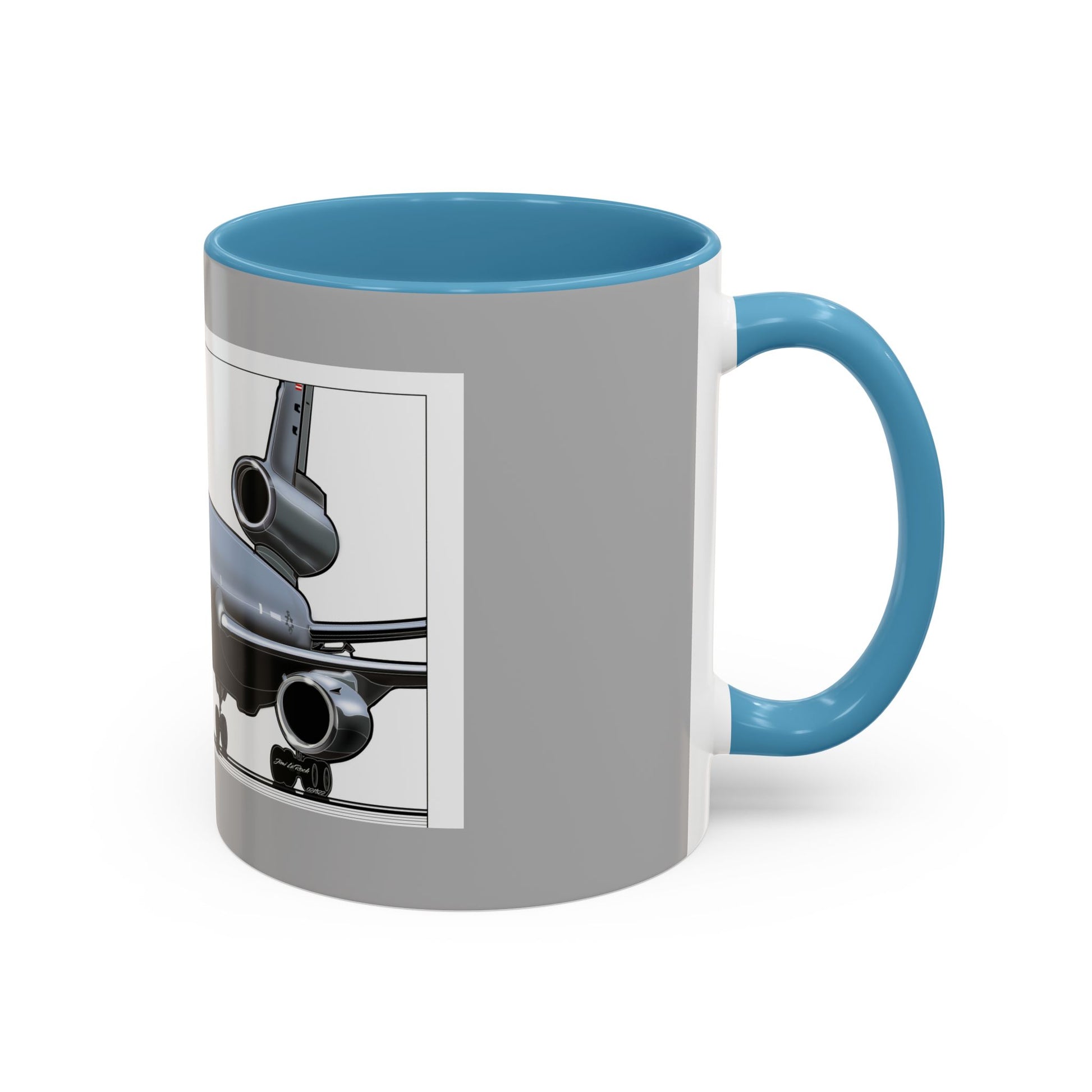 Airplane Lover's Accent Coffee Mug | Travel Gift, Aviation Decor, Pilot Present, Unique Coffee Cup, Jet Enthusiast Mug