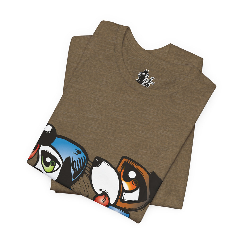 Pet Lovers' Graphic Tee, Fun Dog Design, Unisex Short Sleeve Shirt, Casual Wear, Animal Gift, Birthday Present, Dog Owner Apparel