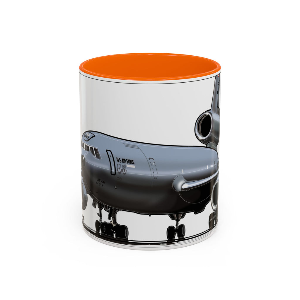 Airplane Lover's Accent Coffee Mug | Travel Gift, Aviation Decor, Pilot Present, Unique Coffee Cup, Jet Enthusiast Mug