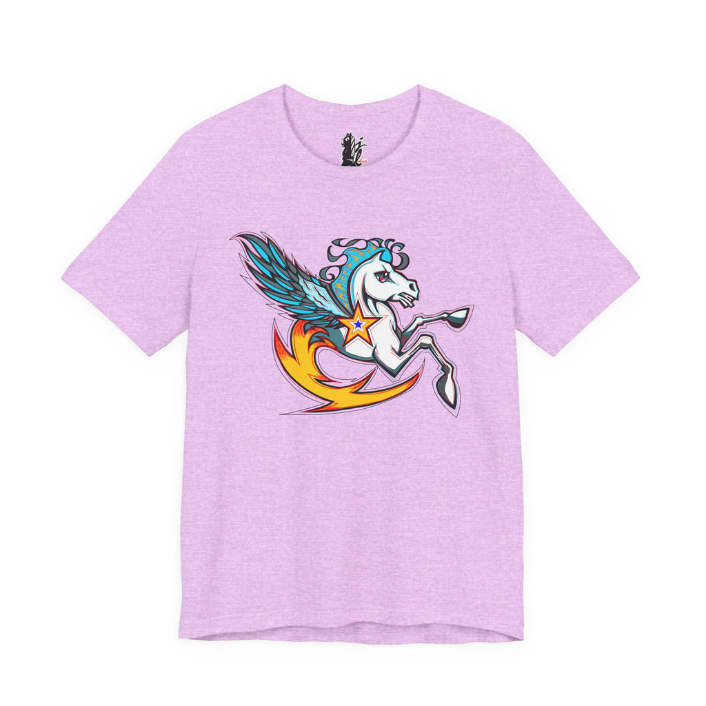 Pegasus Star Tee — Colorful Winged Unicorn Graphic T-Shirt