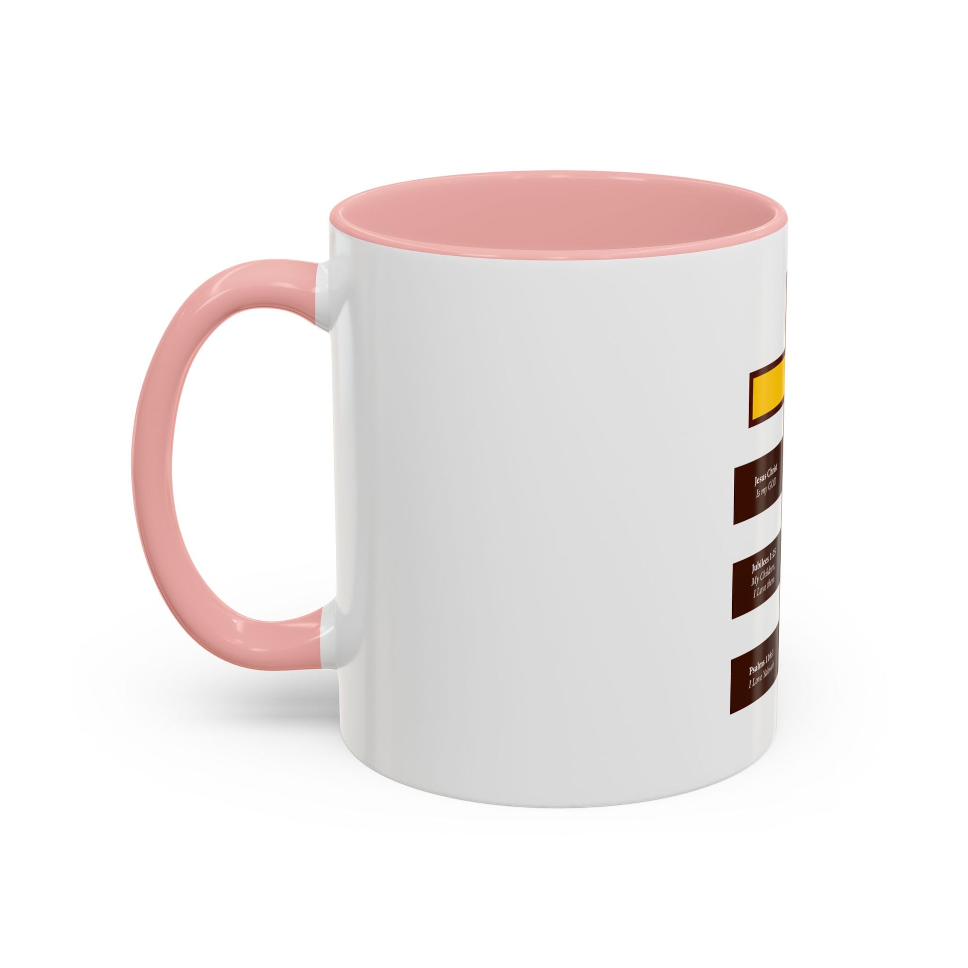 Christian Cross & Lion Accent Coffee Mug — Inspirational Scripture Design (11/15oz)