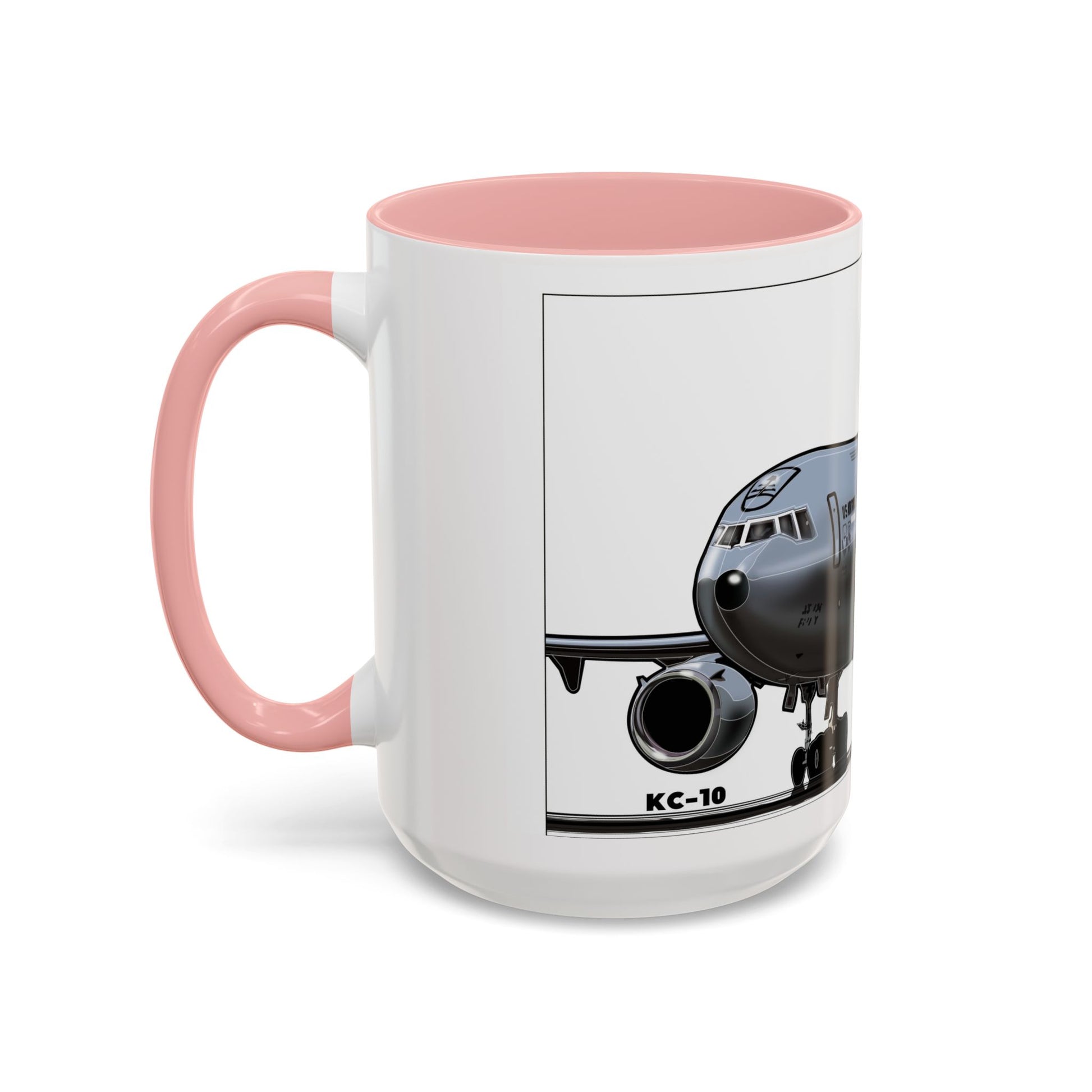 Airplane Lover's Accent Coffee Mug | Travel Gift, Aviation Decor, Pilot Present, Unique Coffee Cup, Jet Enthusiast Mug