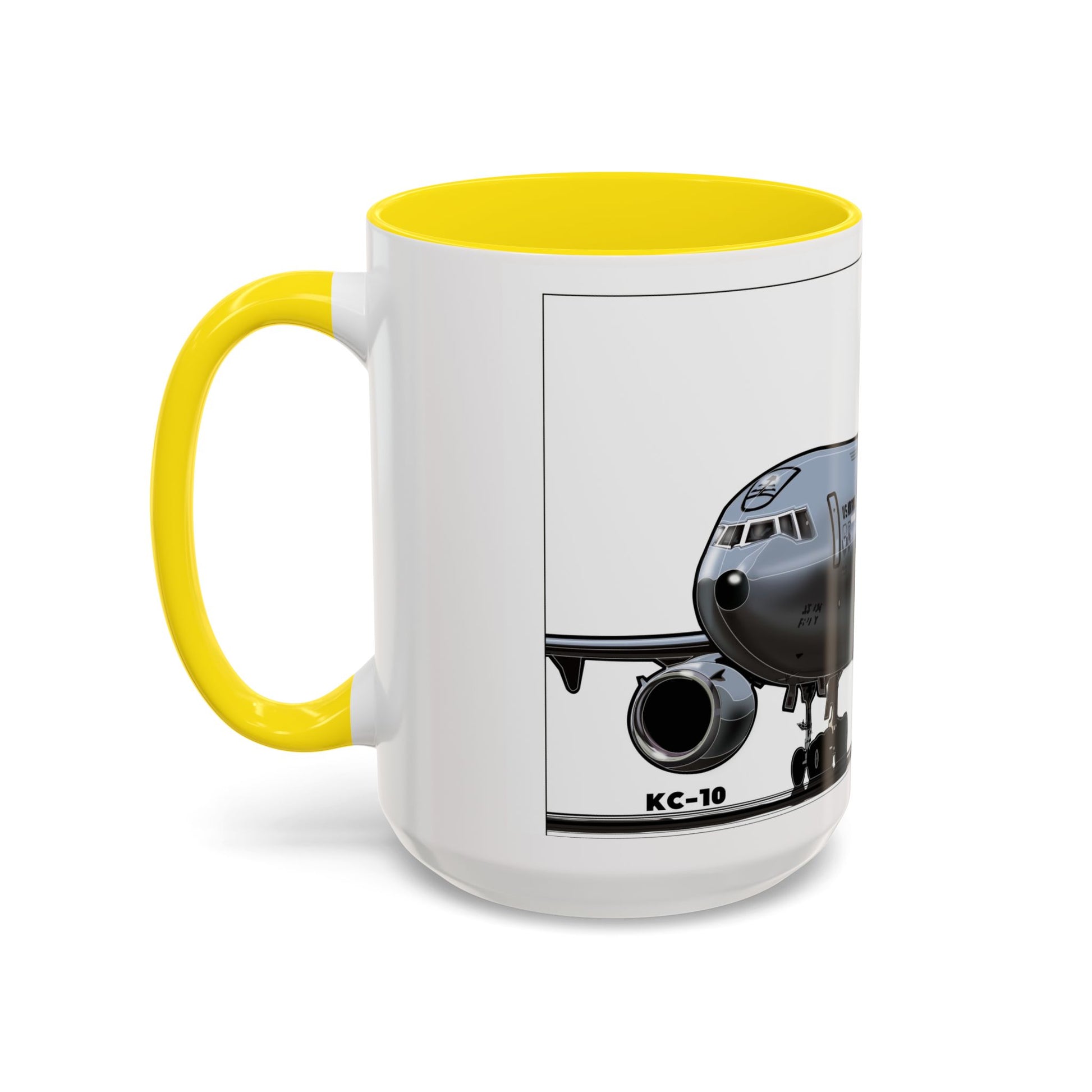Airplane Lover's Accent Coffee Mug | Travel Gift, Aviation Decor, Pilot Present, Unique Coffee Cup, Jet Enthusiast Mug
