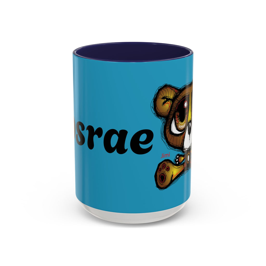 Tropical Bear Coffee Mug, Cute Bear Mug, Relaxing Coffee Cup, Gifts for Animal Lovers, Fun Decor, Summer Vibes