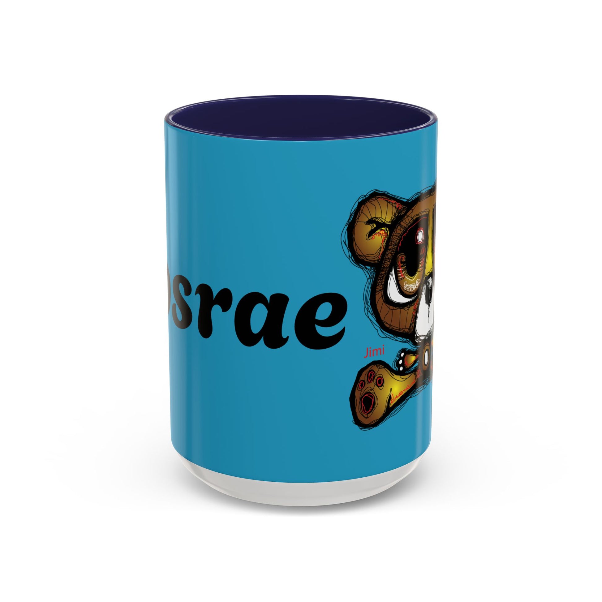 Tropical Bear Coffee Mug, Cute Bear Mug, Relaxing Coffee Cup, Gifts for Animal Lovers, Fun Decor, Summer Vibes