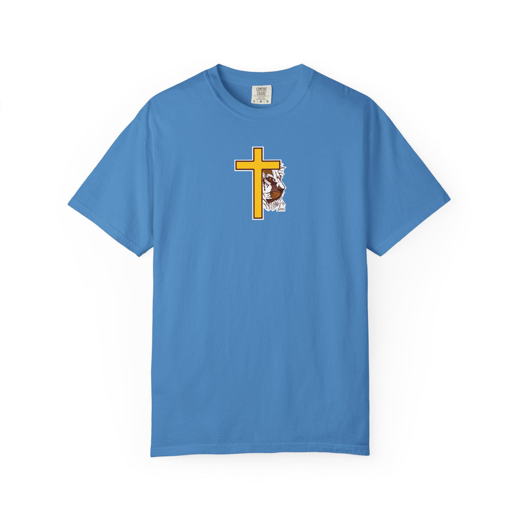 Lion Crown with Cross T-shirt | Religious Faith Graphic Tee