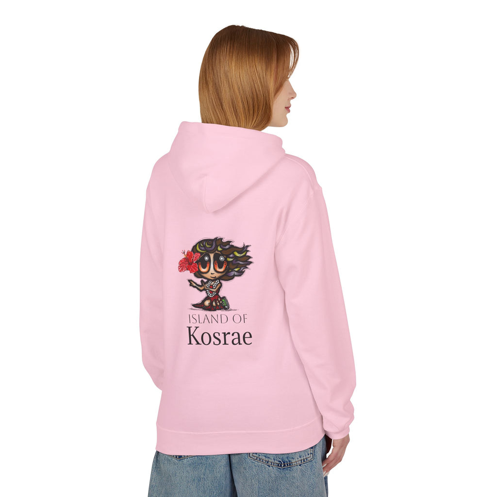 Kosrae Island Hoodie — Tropical Floral Island Graphic Sweatshirt
