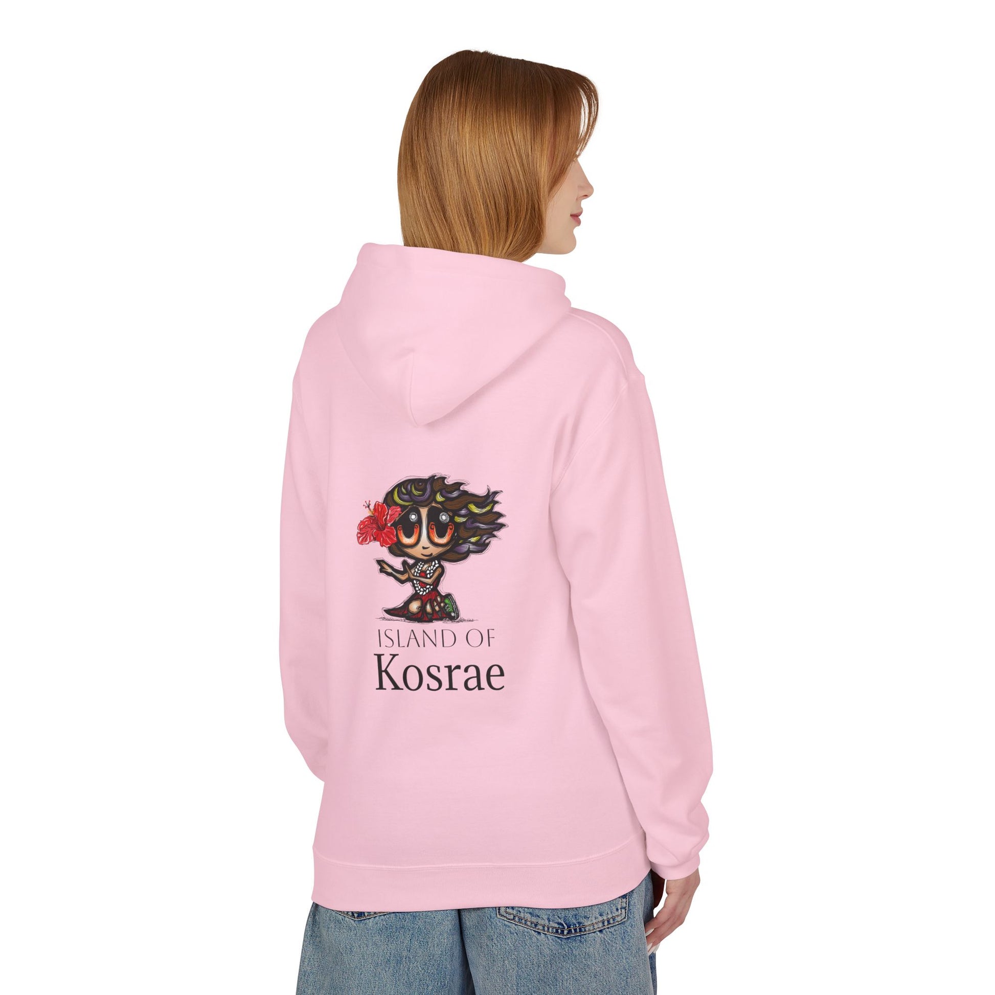 Kosrae Island Hoodie — Tropical Floral Island Graphic Sweatshirt