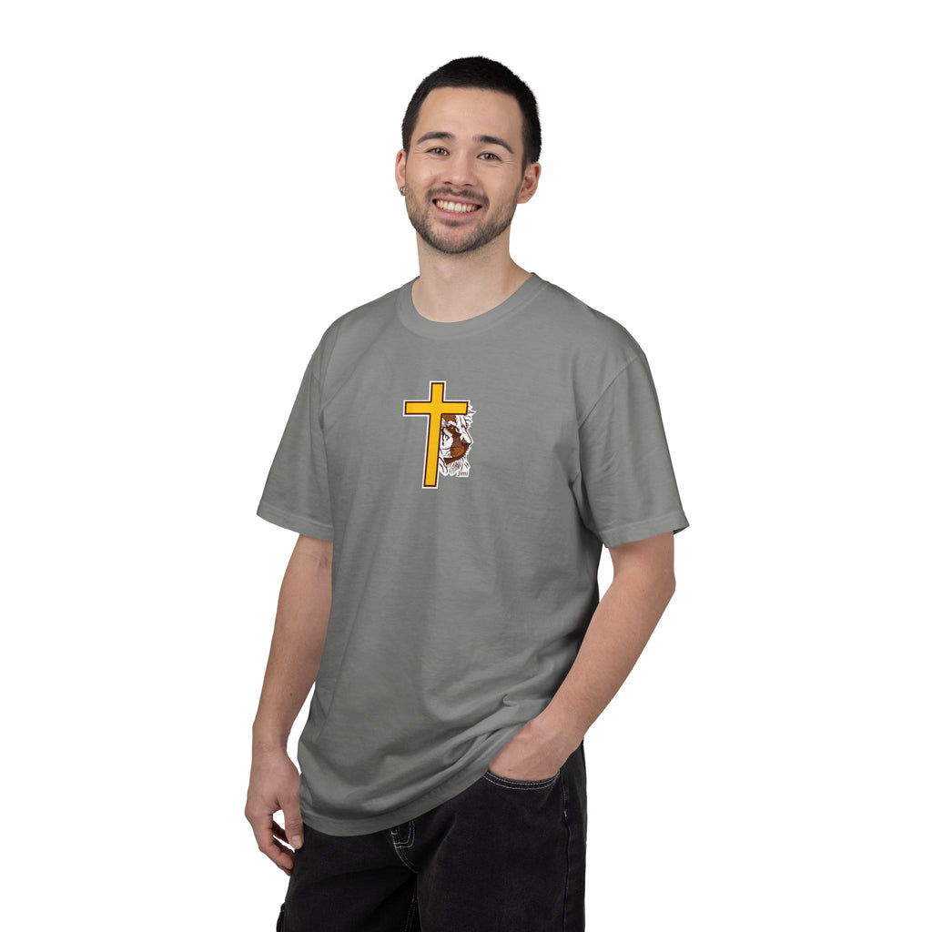 Lion Crown with Cross T-shirt | Religious Faith Graphic Tee