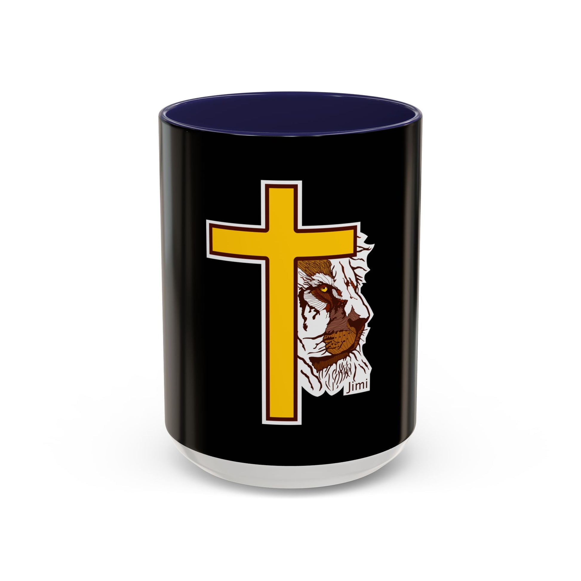 Christian Cross Coffee Mug with Jesus's Crown — Faith Gift 11/15oz