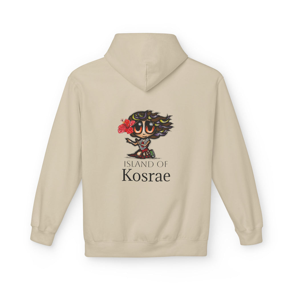 Kosrae Island Hoodie — Tropical Floral Island Graphic Sweatshirt