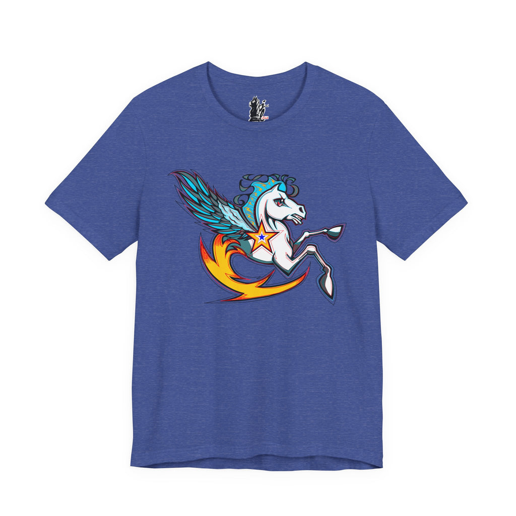 Pegasus Star Tee — Colorful Winged Unicorn Graphic T-Shirt