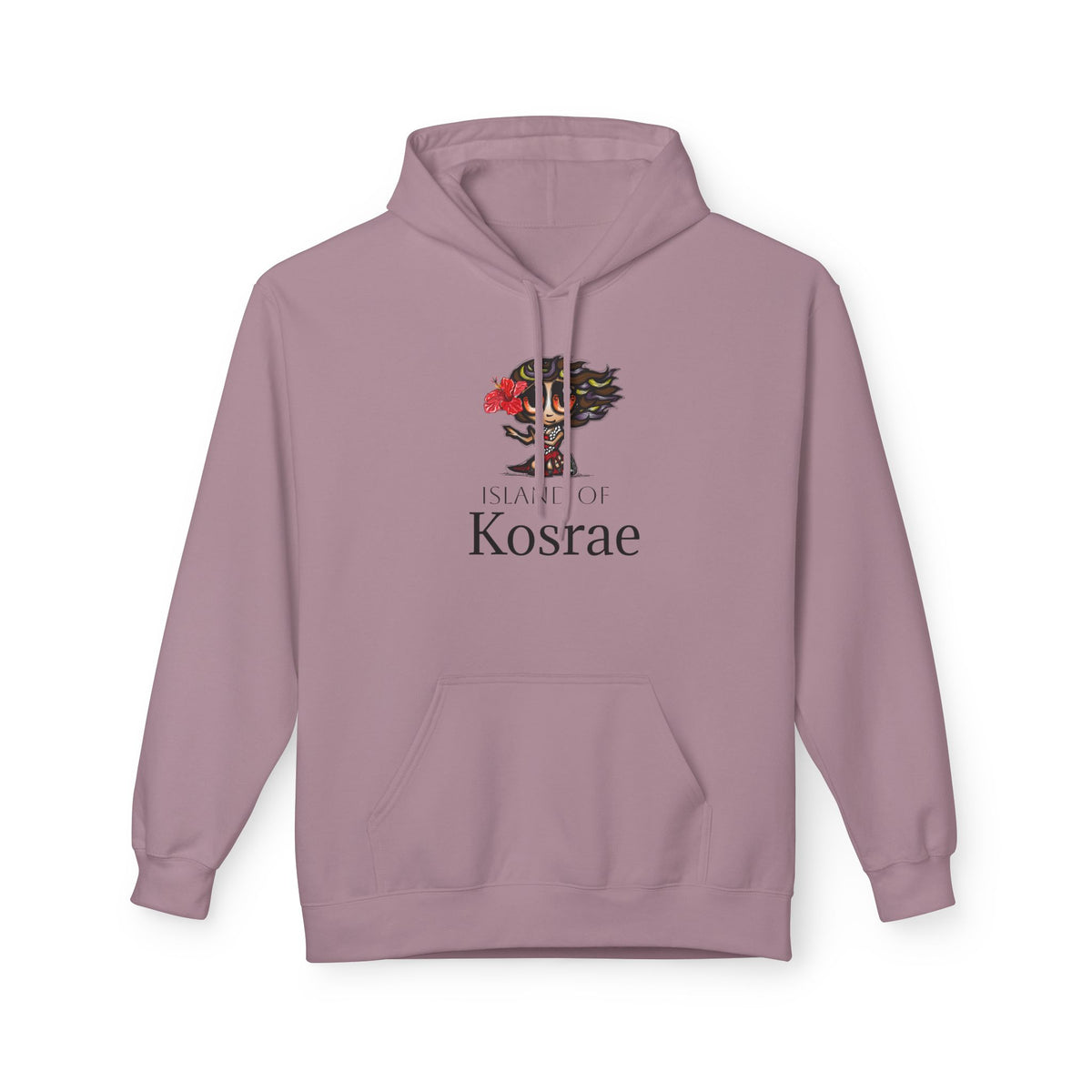Kosrae Island Hoodie — Tropical Floral Island Graphic Sweatshirt
