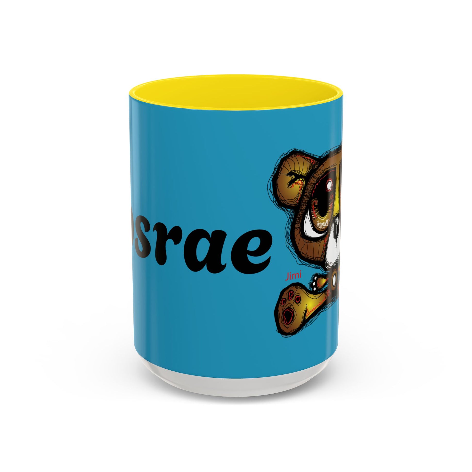 Tropical Bear Coffee Mug, Cute Bear Mug, Relaxing Coffee Cup, Gifts for Animal Lovers, Fun Decor, Summer Vibes