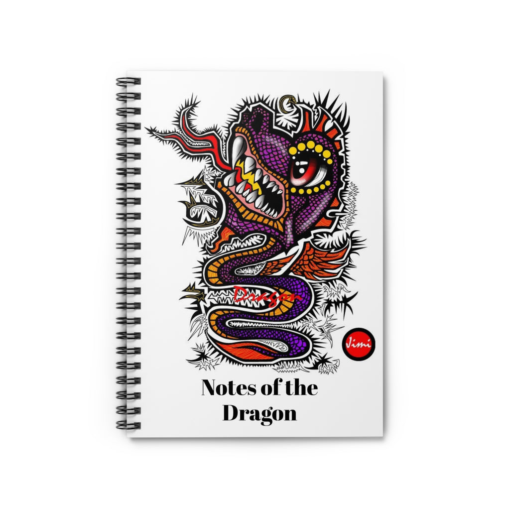 Dragon-Themed Spiral Notebook - Notes of the Dragon, Journal, Sketchbook, Gift for Writers, Art Lovers, Creative Professionals